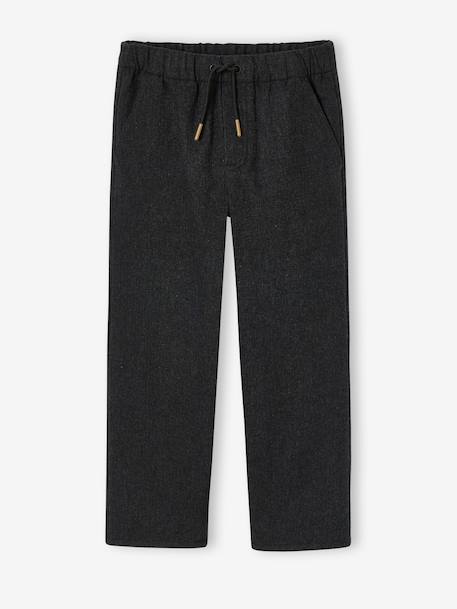 Pantalon droit garçon anthracite 1 - vertbaudet enfant 