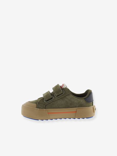 Baskets Tribu kaki+marine+rose 3 - vertbaudet enfant 