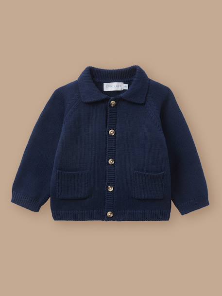 Bébé-Pull, gilet, sweat-Cardigan col polo bébé