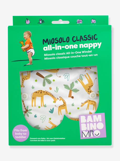 Miosolo couche tout en un blanc+rose+vert 2 - vertbaudet enfant 