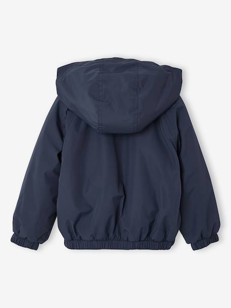Fille-Manteau-Coupe-vent fille à capuche doublé sherpa