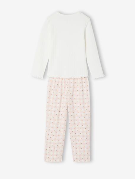 Pyjama pantalon fille rose pâle 4 - vertbaudet enfant 