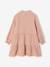 Robe fille en gaze de coton imprimée pois irisés noix de pécan+prune+vert sapin+vert sauge 2 - vertbaudet enfant 
