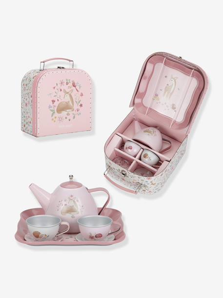 Valise service à thé 7 pièces rose 2 - vertbaudet enfant 