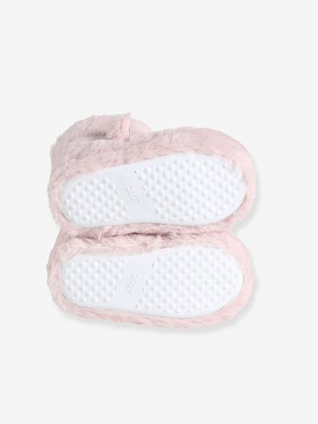 Chaussons montants enfant beige imprimé+rose 11 - vertbaudet enfant 