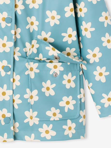 Ciré fille à capuche imprimé marine+multicolore+vanille+vert 27 - vertbaudet enfant 