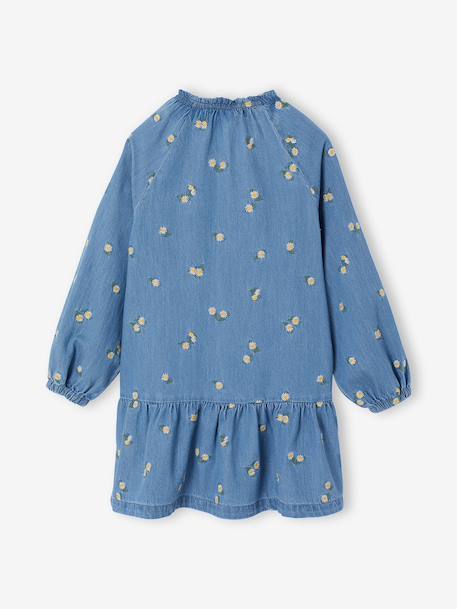 Robe denim fille bleu jean 2 - vertbaudet enfant 