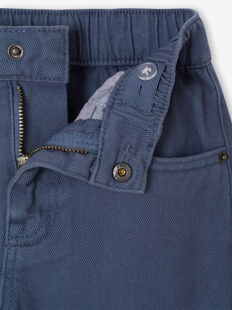 Pantalon cargo morphologie fin bleu jean+olive 3 - vertbaudet enfant 