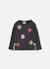 T-shirt fille maille imprimé fleurs Gris 1 - vertbaudet enfant 