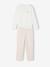 Pyjama pantalon fille rose pâle 1 - vertbaudet enfant 