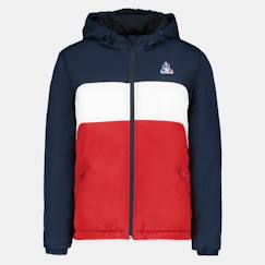 -Doudoune à capuche déperlante essentiel tricolore