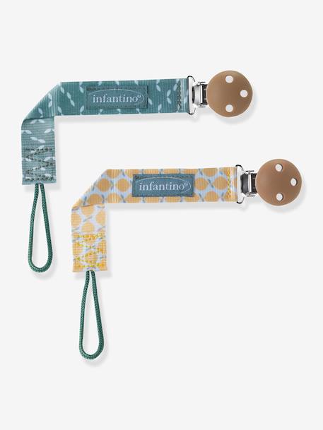 Pack de 2 attache-sucettes jaune 1 - vertbaudet enfant 