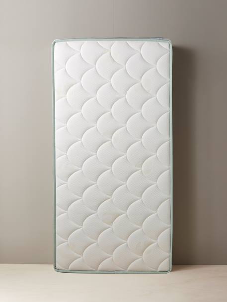 Matelas bébé sans traitement coutil blanc 1 - vertbaudet enfant 