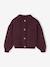 Gilet fille boutons bijoux prune 1 - vertbaudet enfant 