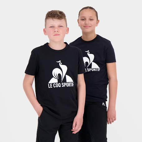 T-shirt essentiel en jersey de coton essentiels Black 1 - vertbaudet enfant 