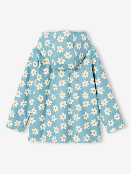 Ciré fille à capuche imprimé marine+multicolore+vanille+vert 25 - vertbaudet enfant 
