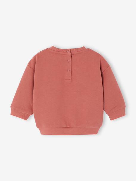 Sweat bébé manches longues terracotta 2 - vertbaudet enfant 
