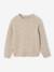 Pull garçon manches longues col rond beige chiné 1 - vertbaudet enfant 