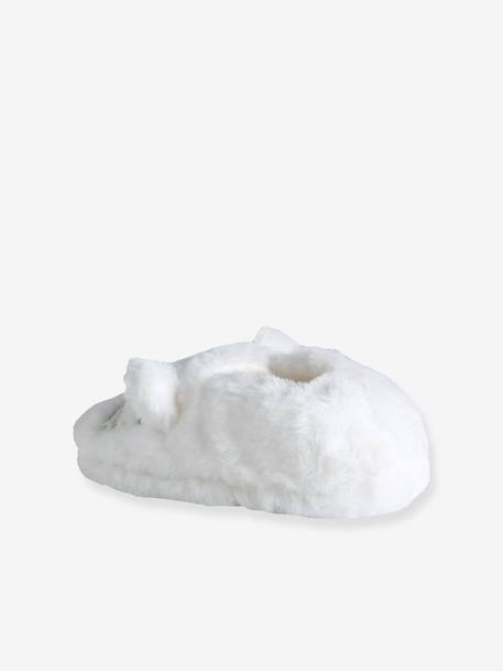 Chausson fille écru+rose pâle 4 - vertbaudet enfant 