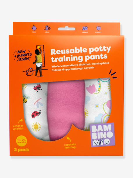 Lot 3 culottes d'apprentissage rose 2 - vertbaudet enfant 