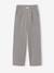 Pantalon tailoring fille gris chiné+marine 1 - vertbaudet enfant 