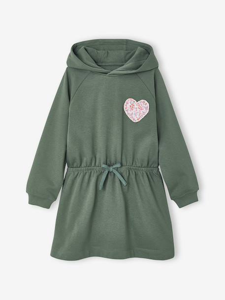 Fille-Robe-Robe courte à capuche fille