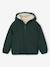 Blouson réversible à capuche garçon bleu grisé+vert sapin 10 - vertbaudet enfant 