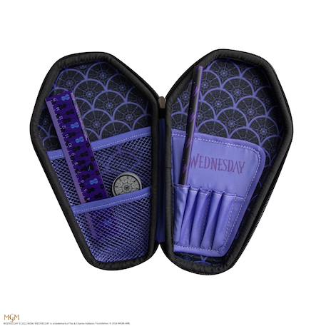 Set de papeterie cercueil de mercredi - mercredi Noir 3 - vertbaudet enfant 