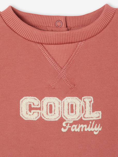 Sweat bébé manches longues terracotta 3 - vertbaudet enfant 