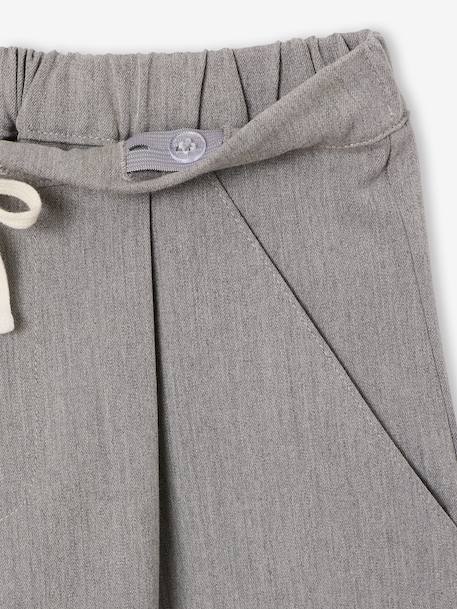 Pantalon tailoring fille gris chiné+marine 4 - vertbaudet enfant 