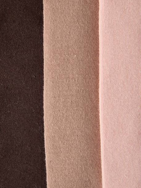 Lot de 3 paires de collants fille cannelle+lot encre+Lot gris chiné moyen+marine+mauve+prune+rose poudré+vieux rose 2 - vertbaudet enfant 