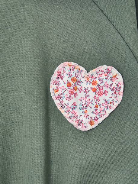 Robe courte à capuche fille gris chiné+marine+vert 13 - vertbaudet enfant 