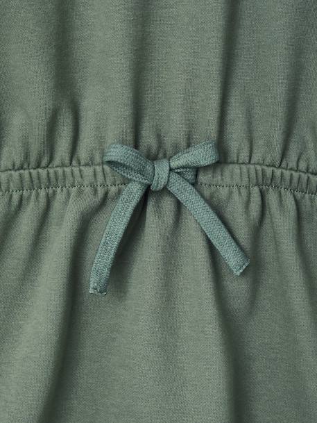 Robe courte à capuche fille gris chiné+marine+vert 14 - vertbaudet enfant 