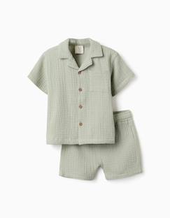 -Ensemble chemise et short en coton