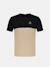 T-shirt en jersey de coton colorblock Black 1 - vertbaudet enfant 