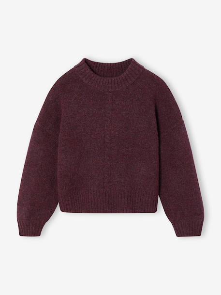 Pull uni prune+rose 1 - vertbaudet enfant 