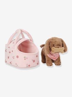 Jouet-Jeux d'imitation-Peluche chien Jackie en sac
