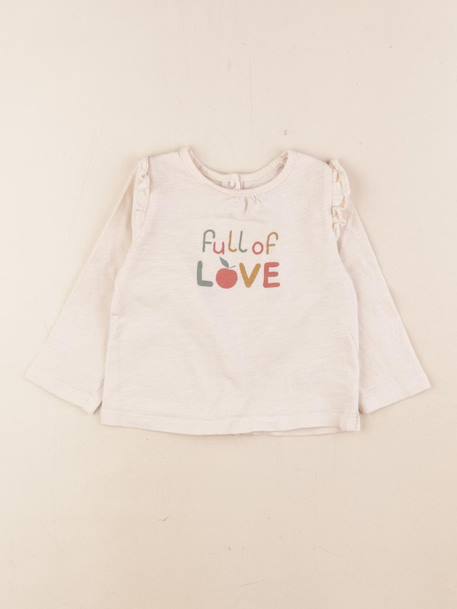Tee-shirt - 9 mois Beige 1 - vertbaudet enfant 