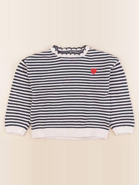 Pull - 6 ans Blanc, bleu 1 - vertbaudet enfant 
