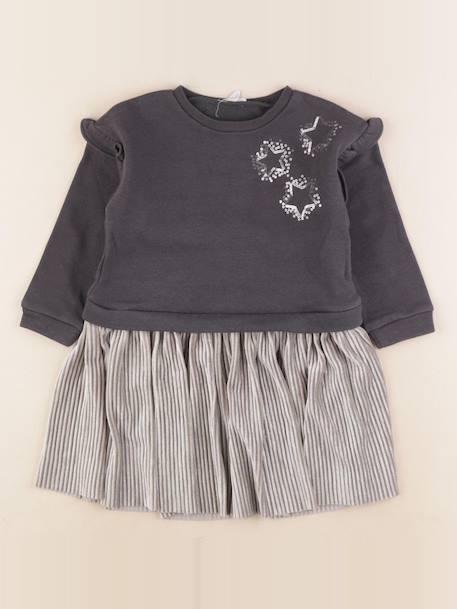 Robe - 3 ans Gris, argent 1 - vertbaudet enfant 