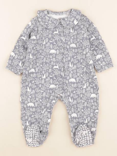 Pyjama coton - 12 mois Bleu 1 - vertbaudet enfant 