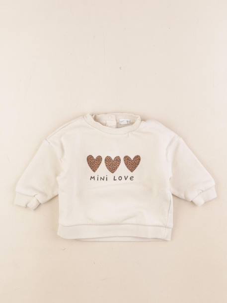 Sweat - 6 mois Blanc 1 - vertbaudet enfant 