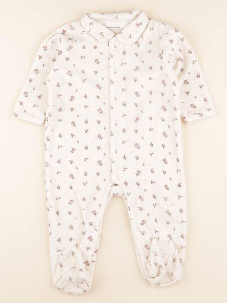 Pyjama velours - 18 mois Beige 1 - vertbaudet enfant 