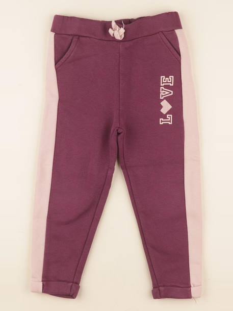 Jogging doublé - 4 ans Rose, violet 1 - vertbaudet enfant 