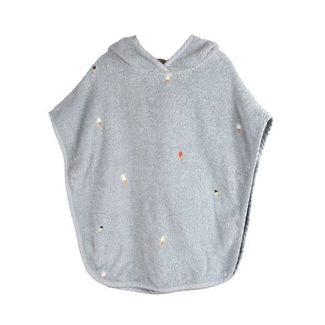 Poncho de plage en coton Bleu+Rose 1 - vertbaudet enfant 