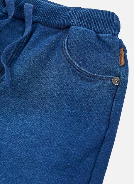 Short garçon denim avec cordon Bleu 3 - vertbaudet enfant 