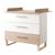 Ensemble chambre bébé 'Noah' duo - Lit cabane 70 x 140 cm + Commode à langer Blanc - chêne tristan 5 - vertbaudet enfant 