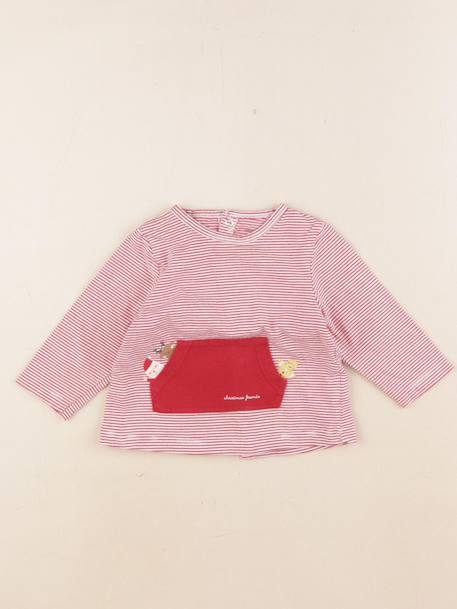 Tee-shirt - 6 mois Rouge 1 - vertbaudet enfant 