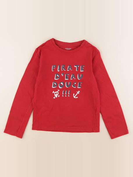 Tee-shirt - 8 ans Rouge 1 - vertbaudet enfant 