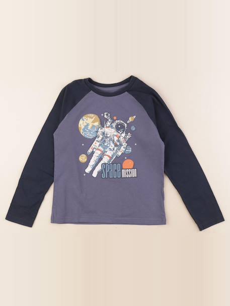 Tee-shirt - 8 ans Bleu 1 - vertbaudet enfant 